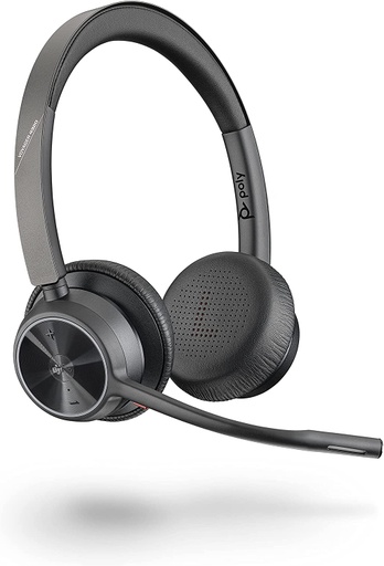 [AUD71257] Audífonos con Micrófono Poly Voyager 4320 UC Bluetooth Inalámbrico USB-A Negro