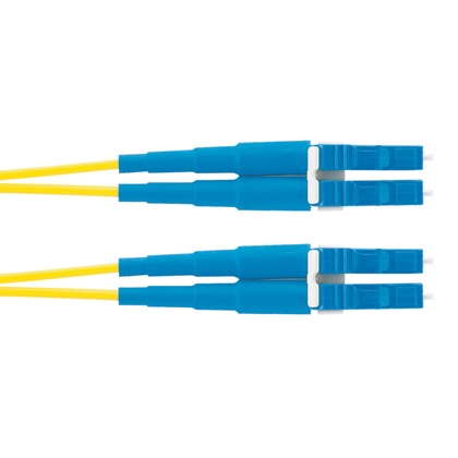 [WIR3988] Jumper de fibra optica monomodo 9/125 os2, lc-lc duplex, ofnr (riser), color amarillo, 10 metros
