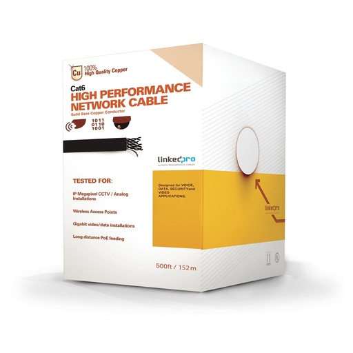 [SEC9912] Bobina De Cable De Red LinkedPRO Cat6+ 152 Metros