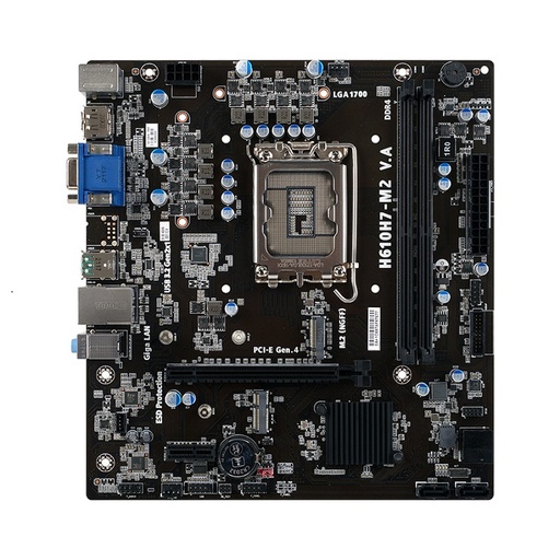 [MOB70087] Tarjeta Madre ECS Intel H610H7-M2 S-1700 64GB DDR4