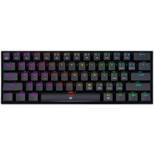 [ACC700535] Teclado Mecánico Gamer Redragon Dragonborn K630 RGB Rojo Switch Redragon Blue Alámbrico Ingles