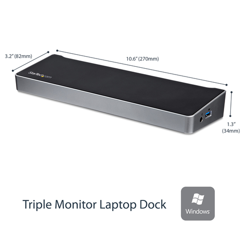 [ACC700547] Docking Station StarTech USB3DOCKH2DP 5x USB 3.0 1x RJ-45 2x DisplayPort