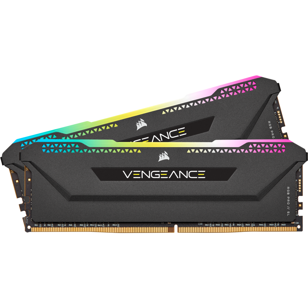 Kit Memoria RAM Corsair Vengeance RGB PRO SL Black DDR4 3600MHz 16GB 2x8GB CL18 XMP