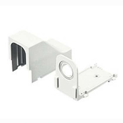 [WIR4043] Accesorio para techo falso/entrada, con conexión tubería 1/2 a 1 in, compatible con canaletas ld3, ld5 y ld10, color blanco mate