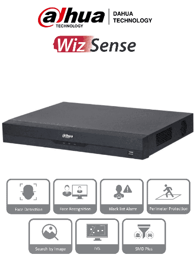 [SNR85913] NVR De 16 Canales Dahua DHI-NVR2216-16P-I2 Para 1 Disco Duro Máx. 10TB 2x USB 2.0 1x RJ-45