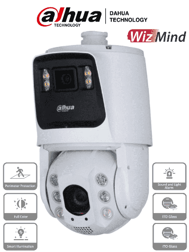 [SEC94047] Dahua dh-sdt7c424-4f - camara ip ptz dual de 4 megapixeles/ 24x de zoom optico/ iluminadores dual 30 metros de luz visibley 150 