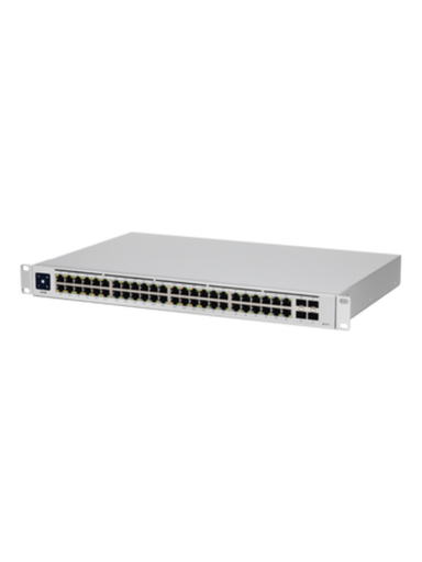 [NET5745] Ubiquiti usw-48-poe unifi switch, capa 2 de 48 puertos (32 puertos poe 802.3af/at + 16 puertos gigabit) + 4 puertos 1g sfp, 195w