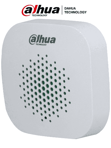 [SEC94096] Dahua dhi-ara12-w2 -sirena inalámbrica interior/  105 db +- 3/ 3 niveles de volumen/ función de salto de frecuencia/ comunicació
