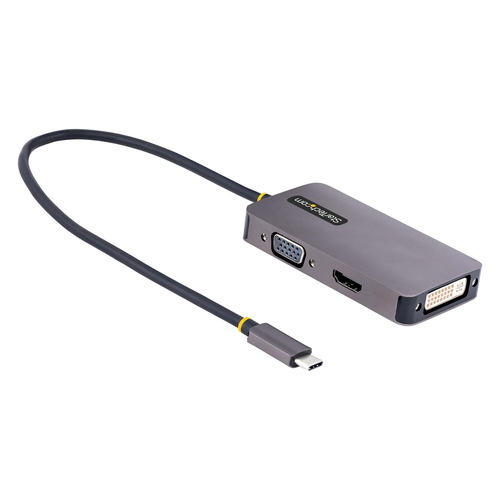 [WIR4080] Adaptador de video usbc hdmi vga dvi 4k 60hz aluminio