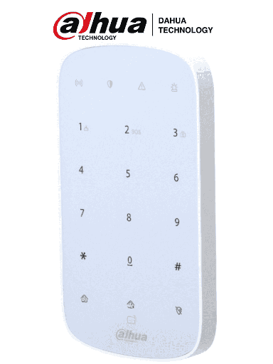 [KNM181254] Dahua dhi-ark30t-w2 - teclado inalámbrico para armado y desarmado/ soporta tarjetas mifare/ soporta accesos directos/ indicadore