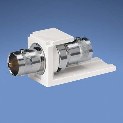 [WIR4096] Módulo acoplador coaxial tipo bnc, mini-com, de 75 ohms, color negro