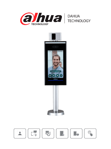 [SEC94277] Dahua dhi-asi7223x-a-v1-t1 - control de acceso con reconocimiento facial  y medición de temperatura/ pantalla touch de 7 pulgada