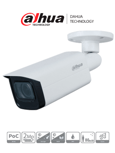 [SEC94279] Dahua dh-hac-hfw2241tun-z-a  - camara bullet  de 2 megapixeles/ lente motirzado de 2.7 a 13.5 mm/ super adapt/ microfono integra