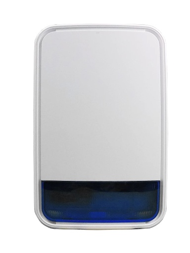 [SEC94314] Dsc pg9911bbatt -  sirena con luz espectroscópica exterior 110 db  c/batería inalámbrica  power g compatible con neo, pro, qolsy