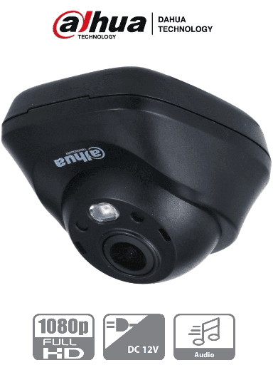 [SEC94593] Dahua hac-hdw3200ln - cámara mini domo de 2 megapíxeles/ lente de 2.1mm/ 132 grados de apertura/ micrófono integrado/ ir de 3 me
