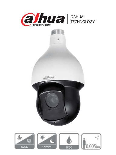 [SEC94614] Dahua sd59225-hc-la - camara ptz de 2 megapixeles/ 25x de zoom optico/ ir de 150 metros/ starlight/ wdr real de 120 db/ ip66/ e&