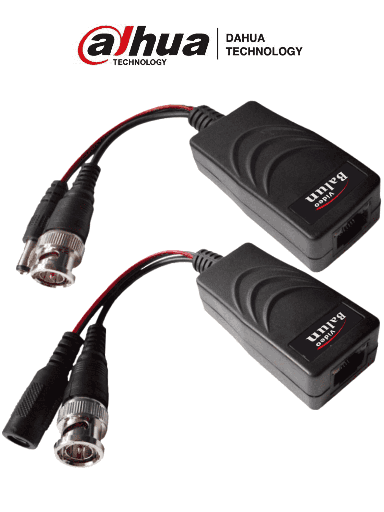 [NET5928] Dahua pfm802 - par de transceptores pasivos de 4 megapixeles para video y energía/ distancia de hasta 150 metros/  voltaje de en