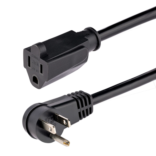 [WIR4184] Cable de 2m 6ft de extension acodado 5-15p a 5-15r