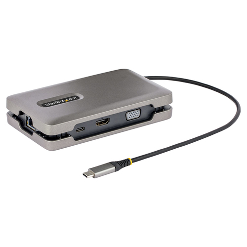 [WIR4185] Adaptador multipuertos usb-c video hdmi 4k/vga hub mst