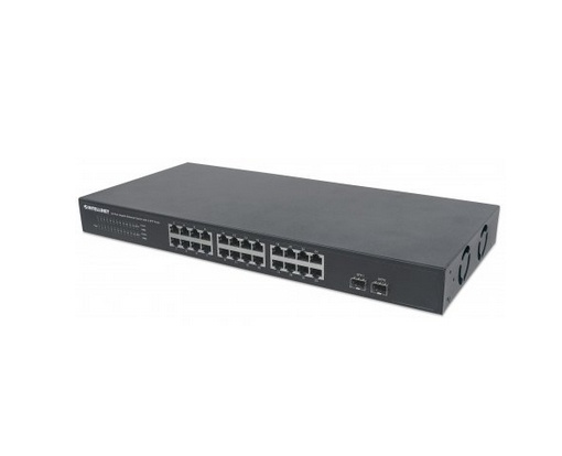 [NET5968] Switch intellinet gb 24 ptos 19 + 2 sfp 561044