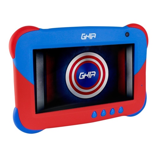 [COM33801] Tablet Ghia para Niños 7 Kids 7" 16GB Android 11 Go Rojo/Azul