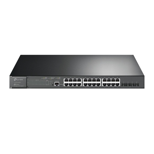 [SEC94806] Switch poe+ jetstream sdn administrable 24 puertos 10/100/1000 mbps + 4 puertos sfp+, 24 puertos poe+, 384w, administración cent