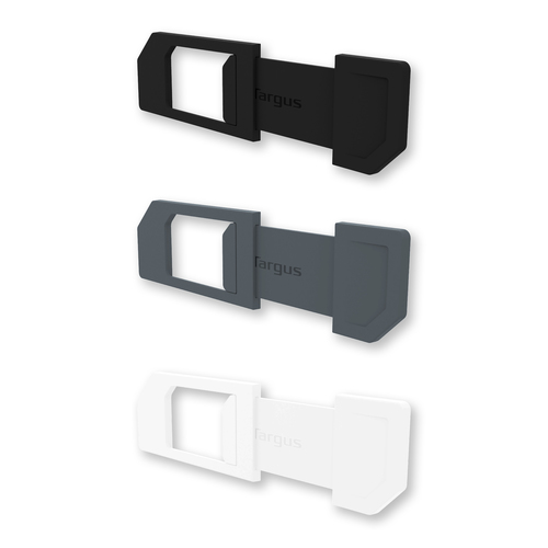 [ACC700830] Cubierta para Webcam de Laptop Targus Paquete de 3 pzas (Negro,Gris,Blanco) con adhesivo