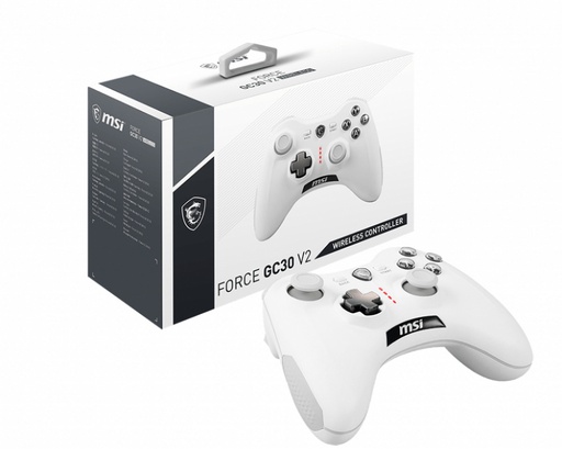 [SEC94939] Control inalambrico msi force gc30 v2 white recargable xbox pc android