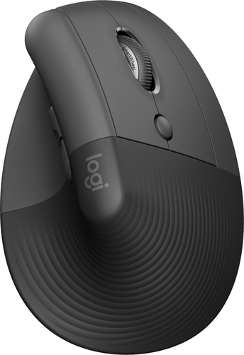 [KNM181360] Mouse logitech lift vertical ergo grafito optico multi dispositivos usb logi bolt y bluetooth para pc