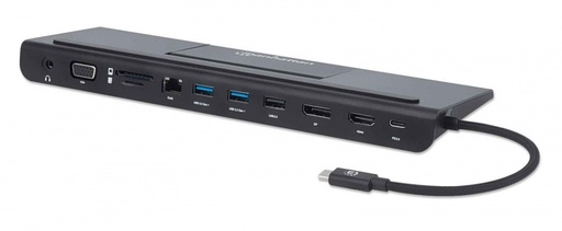 [ACC700877] Docking station manhattan usb-c a 11pto 3 monitores c/mst 100w 153478
