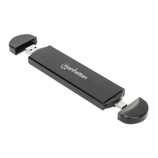 [ACC700933] Gabinete De SSD Manhattan 130639 NVMe M.2 - USB-C Y USB-A