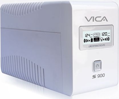 [ACC701075] Ups vica s900 regulador integrado 900va/550w 6 contactos pantalla lcd color blanco