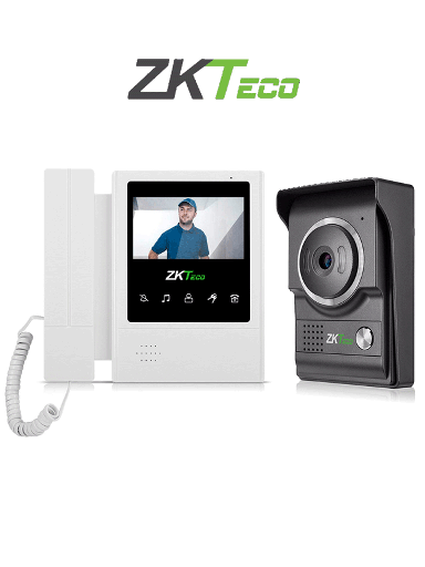 [SEC95453] Kit Videoportero Analógico ZKTeco VDPO4-B4 Kit Monitor de 4.3" Altavoz Alámbrico