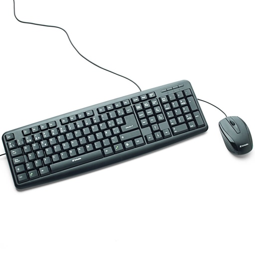 [ACC701313] Kit De Teclado Y Mouse Verbatim 98111 USB Español