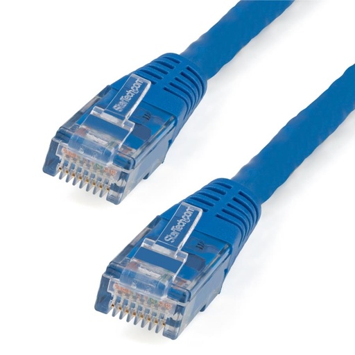 [NET6284] Cable de red 1.8m categoria cat6 utp rj45 gigabit ethernet etl - patch moldeado - azul - startech.com mod. c6patch6bl