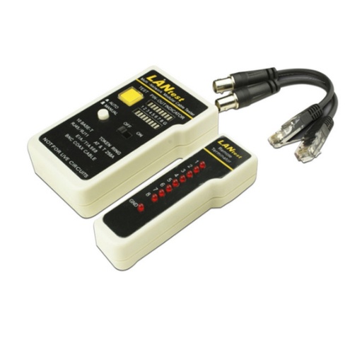 [HMT44] Probador De Cables Saxxon G288 Prueba RJ-45 BNC RJ-11