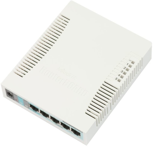 [SEC95754] Switch mikrotik 5 puertos gigabit ethernet y 1 sfp