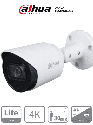 [SEC95817] Dahua hac-hfw1801t - camara bullet 4k metalica/ 8 megapixeles/ lente de 2.8 mm/ 106 grados de apertura/ ir de 30 metros/ wdr rea