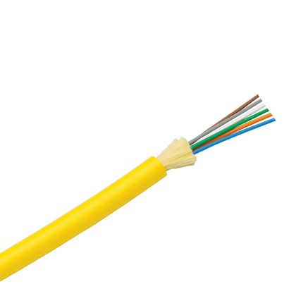 [WIR4502] Cable de fibra óptica de 6 hilos, monomodo os2 9/125, interior, tight buffer 900um, no conductiva (dieléctrica), ofnp (plenum), 