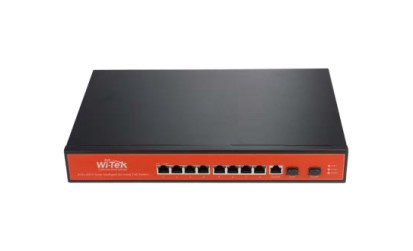 [SEC95916] Switch administrable capa 2 de 8 puertos 10/100/1000 poeaf/at + 2 x sfp gigabit, con respaldo para energía solar
