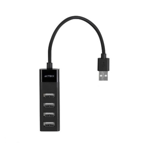 [NET6517] Adaptador USB A 2.0 Acteck USB A Macho - 4x USB A Hembra