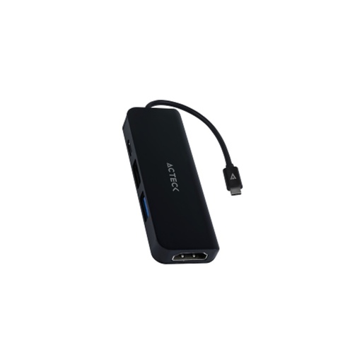 [ACC701821] Hub USB-C Acteck 4 En 1 USB C - HDMI USB-A 3.0 USB-A 2.0 USB-C Para Carga